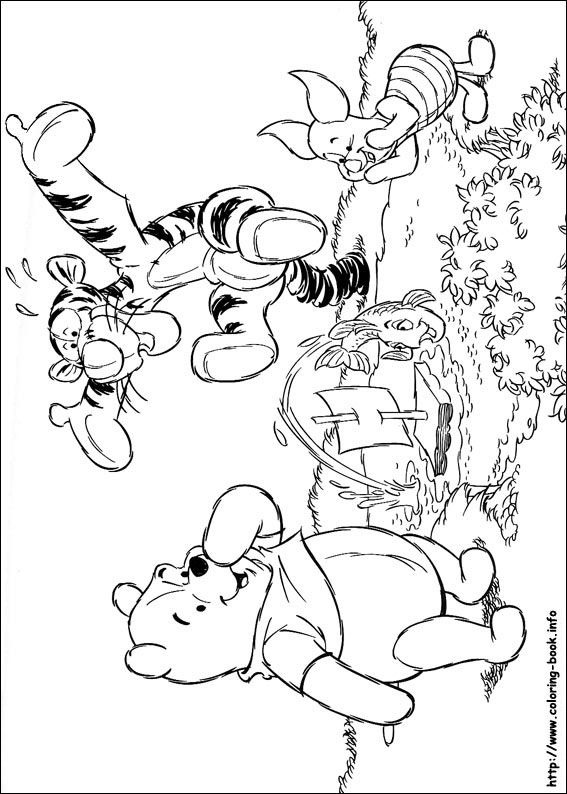 Winnie the Pooh coloring picture